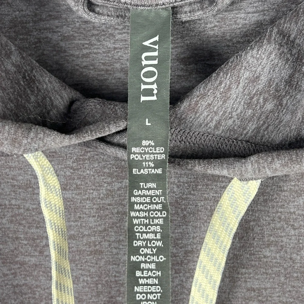 Vuori Halo Performance Hoodie Womens Large Heather Purple Pullover - Picture 10 of 13